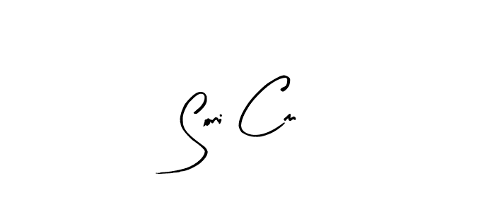 How to make Soni Cm name signature. Use Arty Signature style for creating short signs online. This is the latest handwritten sign. Soni Cm signature style 8 images and pictures png
