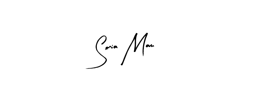 Use a signature maker to create a handwritten signature online. With this signature software, you can design (Arty Signature) your own signature for name Sonia Mam. Sonia Mam signature style 8 images and pictures png