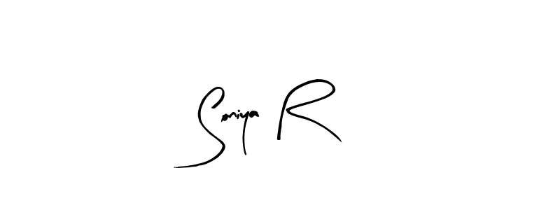 This is the best signature style for the Soniya R name. Also you like these signature font (Arty Signature). Mix name signature. Soniya R signature style 8 images and pictures png