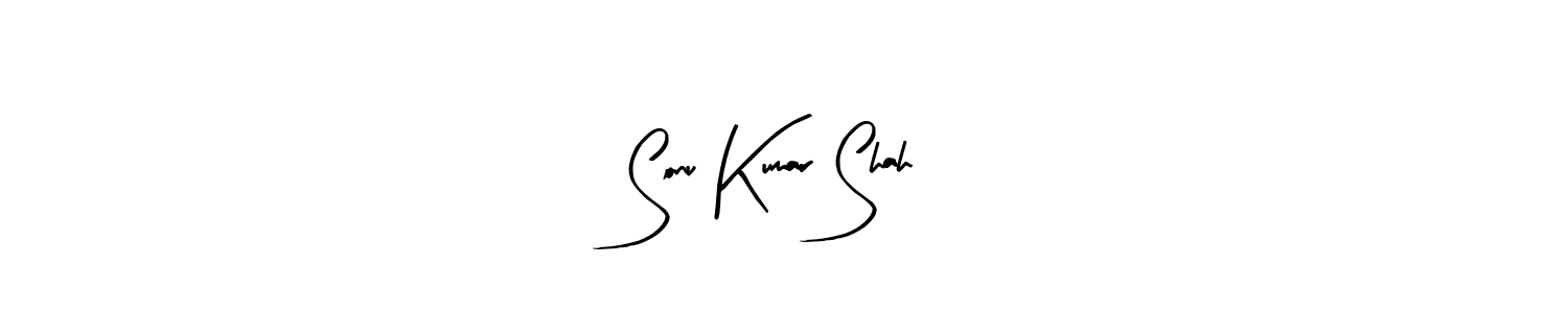 Make a beautiful signature design for name Sonu Kumar Shah. With this signature (Arty Signature) style, you can create a handwritten signature for free. Sonu Kumar Shah signature style 8 images and pictures png