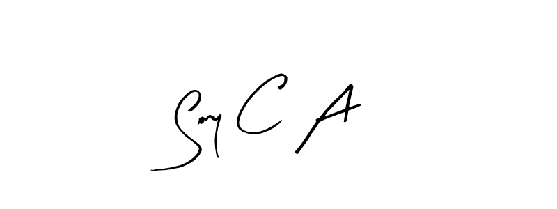 Create a beautiful signature design for name Sony C A. With this signature (Arty Signature) fonts, you can make a handwritten signature for free. Sony C A signature style 8 images and pictures png