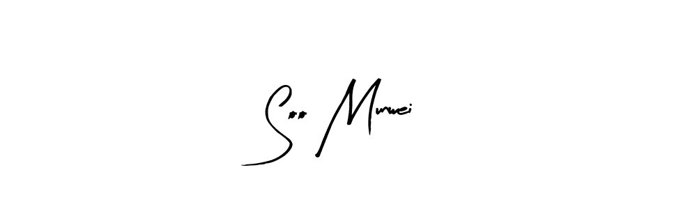 Soo Munwei stylish signature style. Best Handwritten Sign (Arty Signature) for my name. Handwritten Signature Collection Ideas for my name Soo Munwei. Soo Munwei signature style 8 images and pictures png