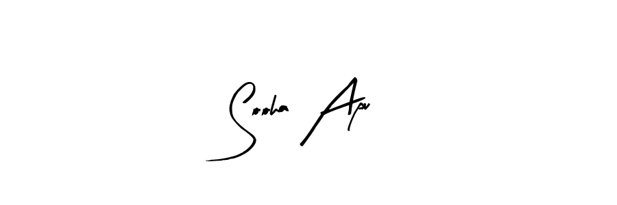 Use a signature maker to create a handwritten signature online. With this signature software, you can design (Arty Signature) your own signature for name Sooha Apu. Sooha Apu signature style 8 images and pictures png