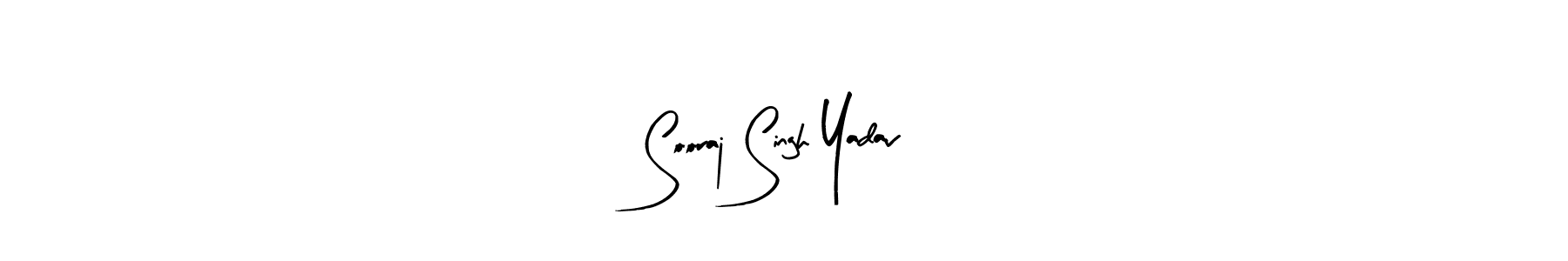 Make a beautiful signature design for name Sooraj Singh Yadav. With this signature (Arty Signature) style, you can create a handwritten signature for free. Sooraj Singh Yadav signature style 8 images and pictures png