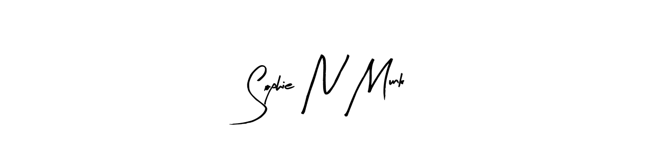 Make a beautiful signature design for name Sophie N Munk. With this signature (Arty Signature) style, you can create a handwritten signature for free. Sophie N Munk signature style 8 images and pictures png