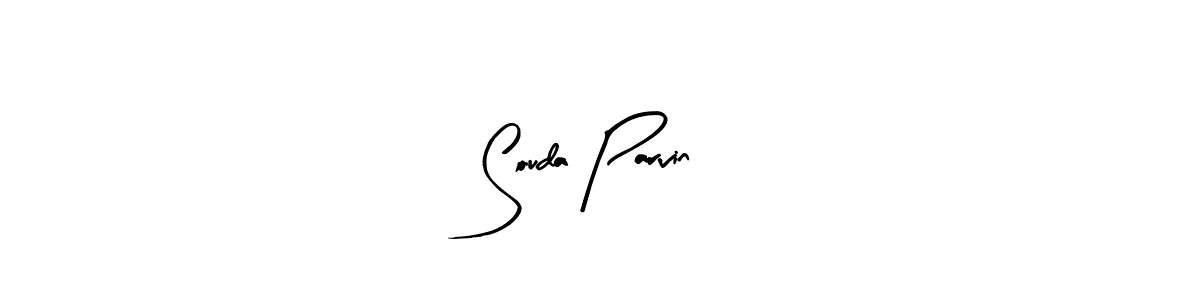 Souda Parvin stylish signature style. Best Handwritten Sign (Arty Signature) for my name. Handwritten Signature Collection Ideas for my name Souda Parvin. Souda Parvin signature style 8 images and pictures png