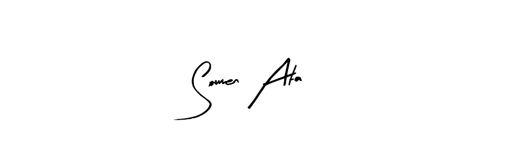 Also we have Soumen Ata name is the best signature style. Create professional handwritten signature collection using Arty Signature autograph style. Soumen Ata signature style 8 images and pictures png