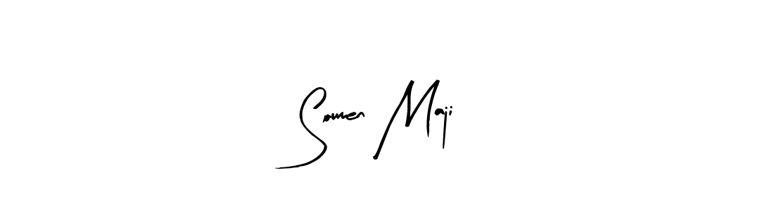 Soumen Maji stylish signature style. Best Handwritten Sign (Arty Signature) for my name. Handwritten Signature Collection Ideas for my name Soumen Maji. Soumen Maji signature style 8 images and pictures png