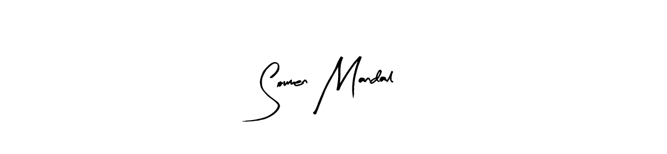 You should practise on your own different ways (Arty Signature) to write your name (Soumen Mandal) in signature. don't let someone else do it for you. Soumen Mandal signature style 8 images and pictures png