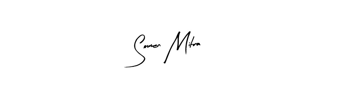 Arty Signature is a professional signature style that is perfect for those who want to add a touch of class to their signature. It is also a great choice for those who want to make their signature more unique. Get Soumen Mitra name to fancy signature for free. Soumen Mitra signature style 8 images and pictures png