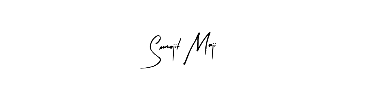 Make a beautiful signature design for name Soumojit Maji. With this signature (Arty Signature) style, you can create a handwritten signature for free. Soumojit Maji signature style 8 images and pictures png