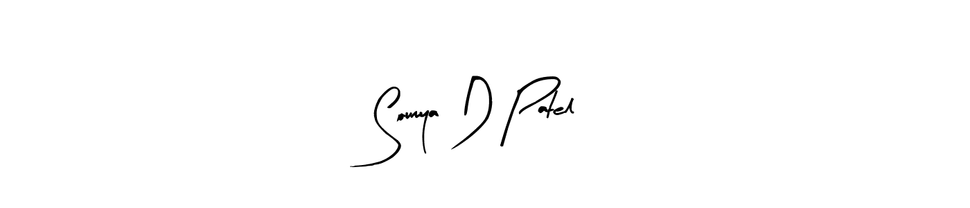 It looks lik you need a new signature style for name Soumya D Patel. Design unique handwritten (Arty Signature) signature with our free signature maker in just a few clicks. Soumya D Patel signature style 8 images and pictures png