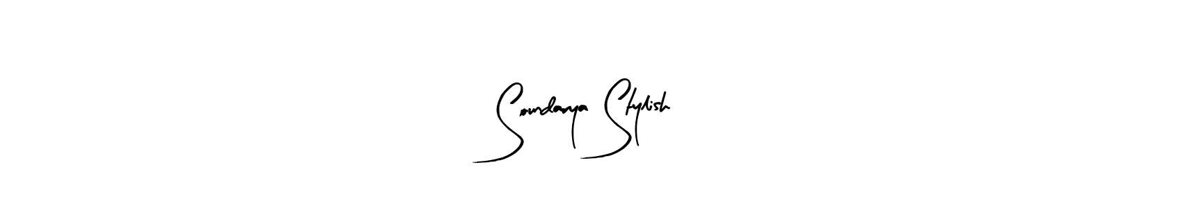 Use a signature maker to create a handwritten signature online. With this signature software, you can design (Arty Signature) your own signature for name Soundarya Stylish. Soundarya Stylish signature style 8 images and pictures png