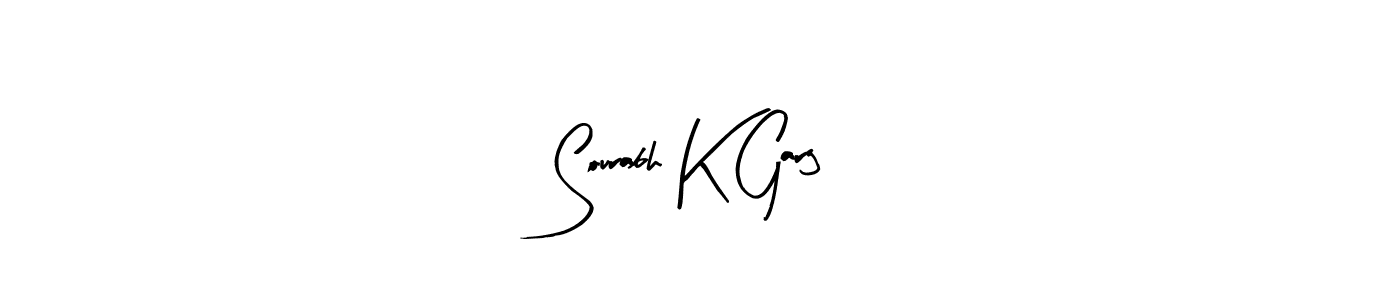 Also You can easily find your signature by using the search form. We will create Sourabh K Garg name handwritten signature images for you free of cost using Arty Signature sign style. Sourabh K Garg signature style 8 images and pictures png