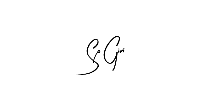 Arty Signature is a professional signature style that is perfect for those who want to add a touch of class to their signature. It is also a great choice for those who want to make their signature more unique. Get Sp Giri name to fancy signature for free. Sp Giri signature style 8 images and pictures png
