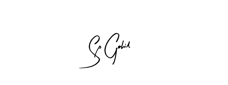 This is the best signature style for the Sp Gohil name. Also you like these signature font (Arty Signature). Mix name signature. Sp Gohil signature style 8 images and pictures png