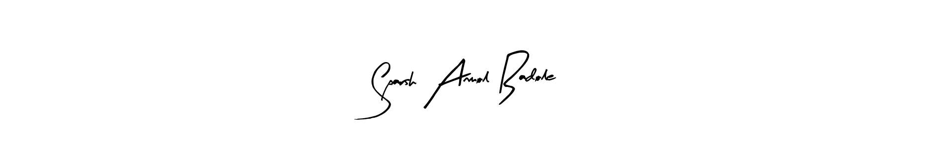 Check out images of Autograph of Sparsh Anmol Badole name. Actor Sparsh Anmol Badole Signature Style. Arty Signature is a professional sign style online. Sparsh Anmol Badole signature style 8 images and pictures png