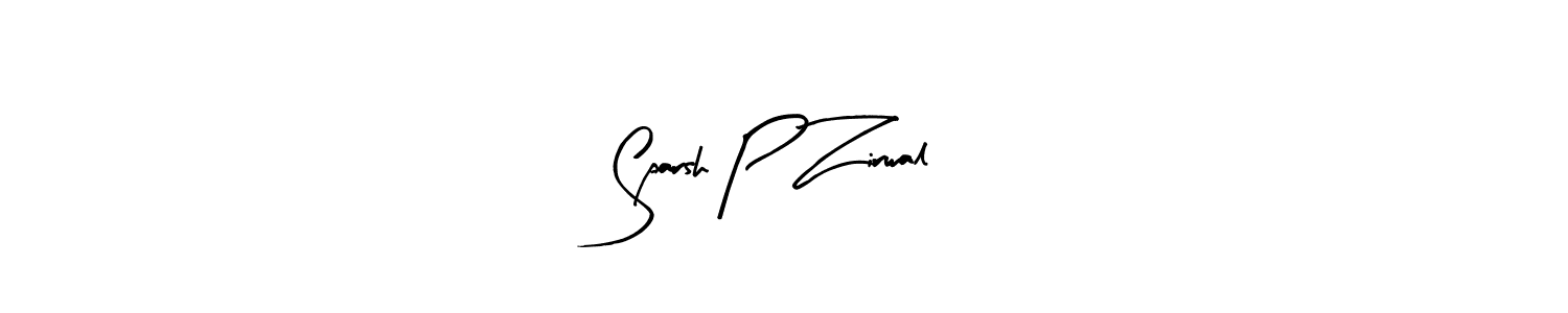 How to make Sparsh P Zirwal signature? Arty Signature is a professional autograph style. Create handwritten signature for Sparsh P Zirwal name. Sparsh P Zirwal signature style 8 images and pictures png