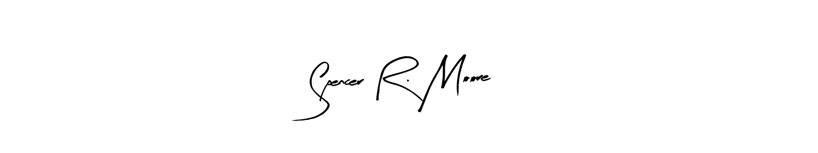 Make a beautiful signature design for name Spencer R. Moore. Use this online signature maker to create a handwritten signature for free. Spencer R. Moore signature style 8 images and pictures png
