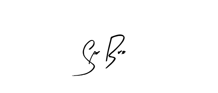 Arty Signature is a professional signature style that is perfect for those who want to add a touch of class to their signature. It is also a great choice for those who want to make their signature more unique. Get Spr Bro name to fancy signature for free. Spr Bro signature style 8 images and pictures png