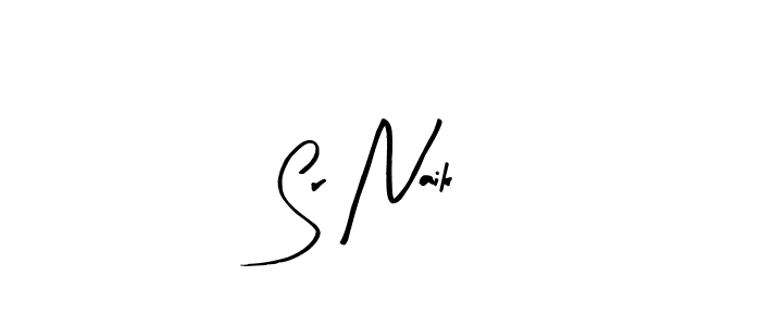 Use a signature maker to create a handwritten signature online. With this signature software, you can design (Arty Signature) your own signature for name Sr Naik. Sr Naik signature style 8 images and pictures png