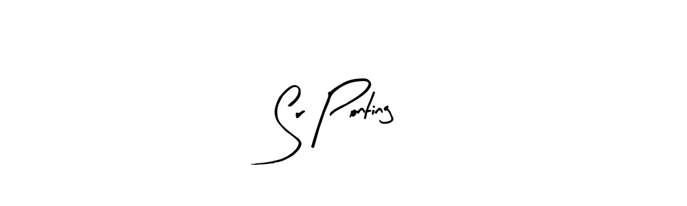 How to make Sr Ponting name signature. Use Arty Signature style for creating short signs online. This is the latest handwritten sign. Sr Ponting signature style 8 images and pictures png