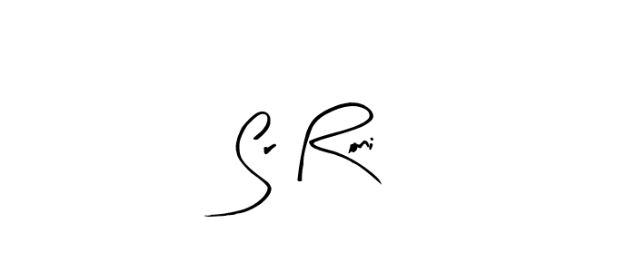 Sr Roni stylish signature style. Best Handwritten Sign (Arty Signature) for my name. Handwritten Signature Collection Ideas for my name Sr Roni. Sr Roni signature style 8 images and pictures png