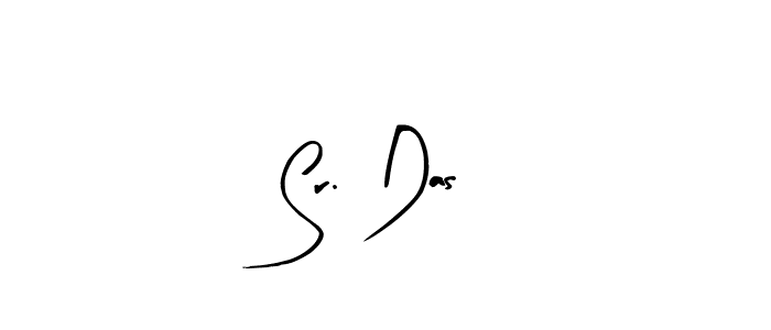 Similarly Arty Signature is the best handwritten signature design. Signature creator online .You can use it as an online autograph creator for name Sr. Das. Sr. Das signature style 8 images and pictures png