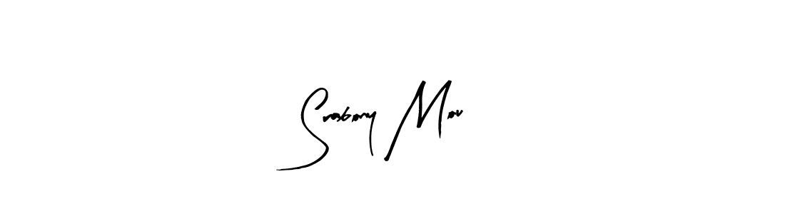 Srabony Mou stylish signature style. Best Handwritten Sign (Arty Signature) for my name. Handwritten Signature Collection Ideas for my name Srabony Mou. Srabony Mou signature style 8 images and pictures png