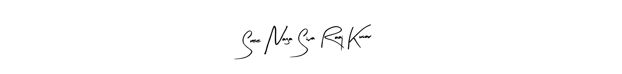 How to make Sree Naga Siva Raaj Kumar name signature. Use Arty Signature style for creating short signs online. This is the latest handwritten sign. Sree Naga Siva Raaj Kumar signature style 8 images and pictures png