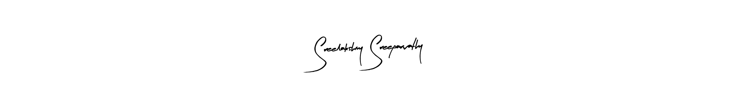 Create a beautiful signature design for name Sreelakshmy Sreeparvathy. With this signature (Arty Signature) fonts, you can make a handwritten signature for free. Sreelakshmy Sreeparvathy signature style 8 images and pictures png