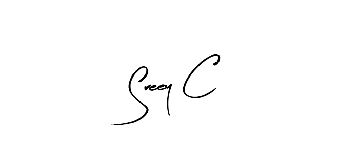 Make a beautiful signature design for name Sreey C. With this signature (Arty Signature) style, you can create a handwritten signature for free. Sreey C signature style 8 images and pictures png