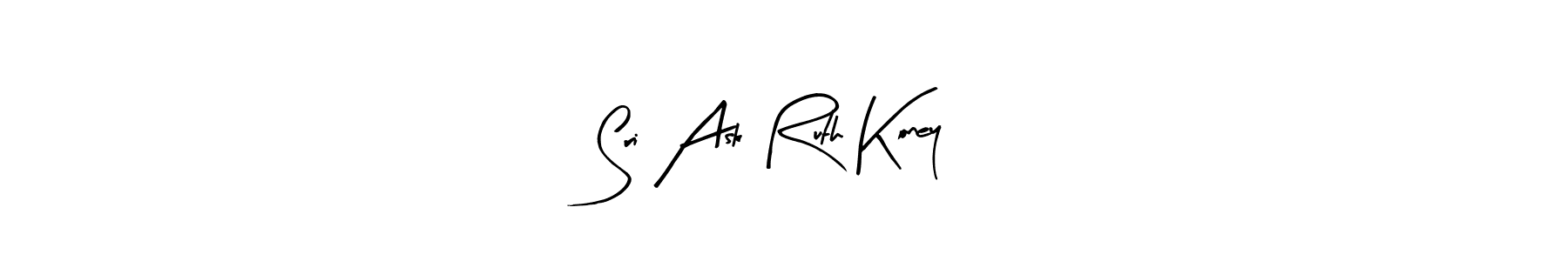 if you are searching for the best signature style for your name Sri Ask Ruth Koney. so please give up your signature search. here we have designed multiple signature styles  using Arty Signature. Sri Ask Ruth Koney signature style 8 images and pictures png