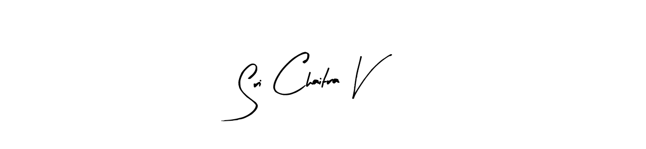 if you are searching for the best signature style for your name Sri Chaitra V. so please give up your signature search. here we have designed multiple signature styles  using Arty Signature. Sri Chaitra V signature style 8 images and pictures png