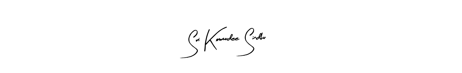 How to make Sri Kowmudee Sindhu name signature. Use Arty Signature style for creating short signs online. This is the latest handwritten sign. Sri Kowmudee Sindhu signature style 8 images and pictures png