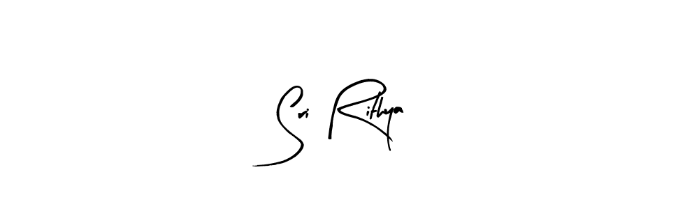 Use a signature maker to create a handwritten signature online. With this signature software, you can design (Arty Signature) your own signature for name Sri Rithya. Sri Rithya signature style 8 images and pictures png