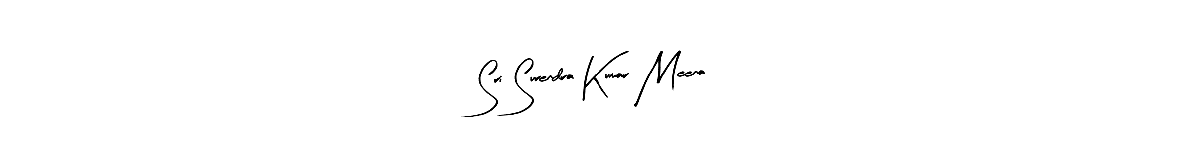 Create a beautiful signature design for name Sri Surendra Kumar Meena. With this signature (Arty Signature) fonts, you can make a handwritten signature for free. Sri Surendra Kumar Meena signature style 8 images and pictures png