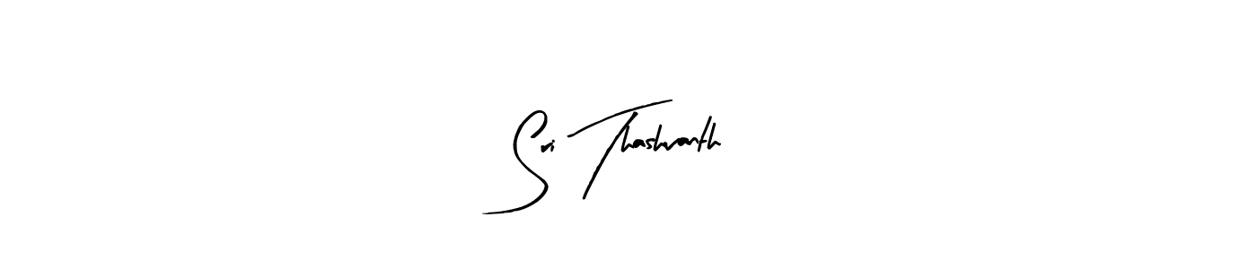 Make a beautiful signature design for name Sri Thashvanth. With this signature (Arty Signature) style, you can create a handwritten signature for free. Sri Thashvanth signature style 8 images and pictures png