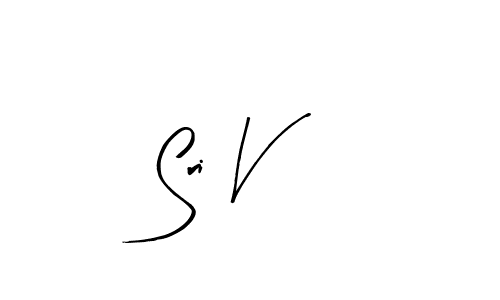 if you are searching for the best signature style for your name Sri V. so please give up your signature search. here we have designed multiple signature styles  using Arty Signature. Sri V signature style 8 images and pictures png