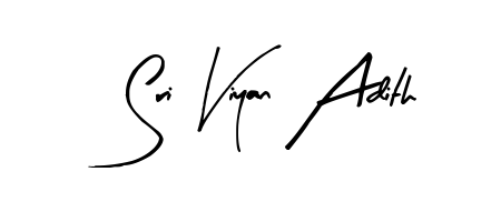 Discover the perfect balance of readability and style for Sri Viyan Adith with Arty Signature font. Create your dream signature today. Sri Viyan Adith signature style 8 images and pictures png
