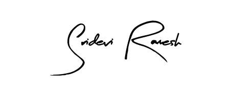 Explore multiple handwriting variations for Sridevi Ramesh including this stunning Arty Signature design. Free to use across all platforms. Sridevi Ramesh signature style 8 images and pictures png
