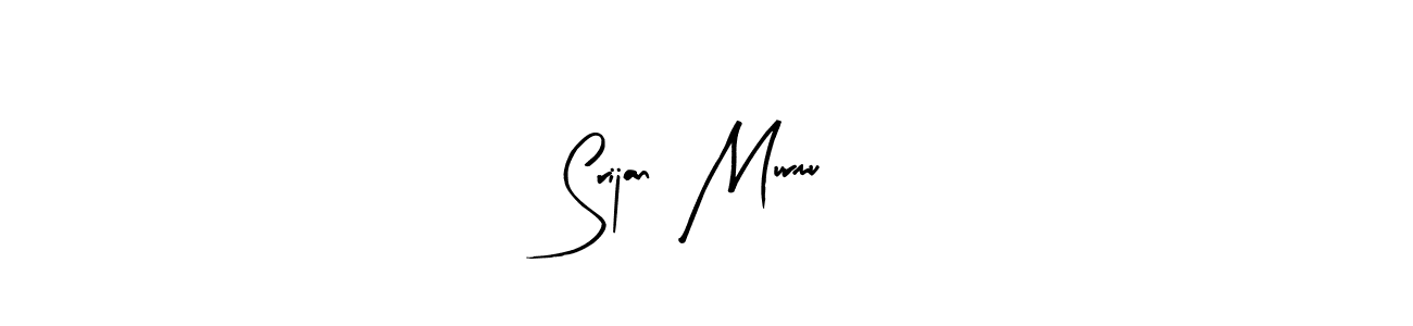 Similarly Arty Signature is the best handwritten signature design. Signature creator online .You can use it as an online autograph creator for name Srijan  Murmu. Srijan  Murmu signature style 8 images and pictures png