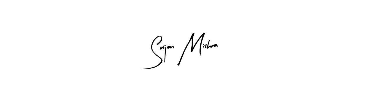 The best way (Arty Signature) to make a short signature is to pick only two or three words in your name. The name Srijan Mishra include a total of six letters. For converting this name. Srijan Mishra signature style 8 images and pictures png