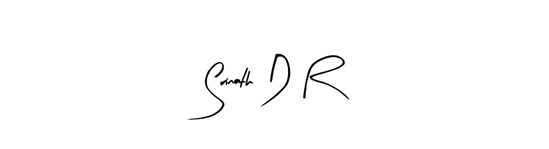 Make a beautiful signature design for name Srinath D R. With this signature (Arty Signature) style, you can create a handwritten signature for free. Srinath D R signature style 8 images and pictures png