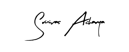Download transparent PNG signature for name Srinivas Acharya styled with Arty Signature font. Ready to paste directly into PDF and Word agreements. Srinivas Acharya signature style 8 images and pictures png