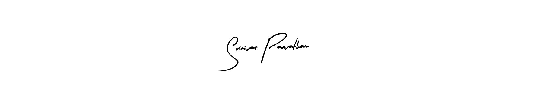 Similarly Arty Signature is the best handwritten signature design. Signature creator online .You can use it as an online autograph creator for name Srinivas Parvatham. Srinivas Parvatham signature style 8 images and pictures png