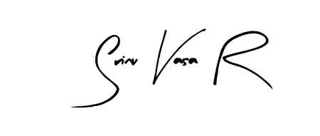 Create an unforgettable impression when signing with Srinu Vasa R name styled in Arty Signature typography. 100% free online generator. Srinu Vasa R signature style 8 images and pictures png