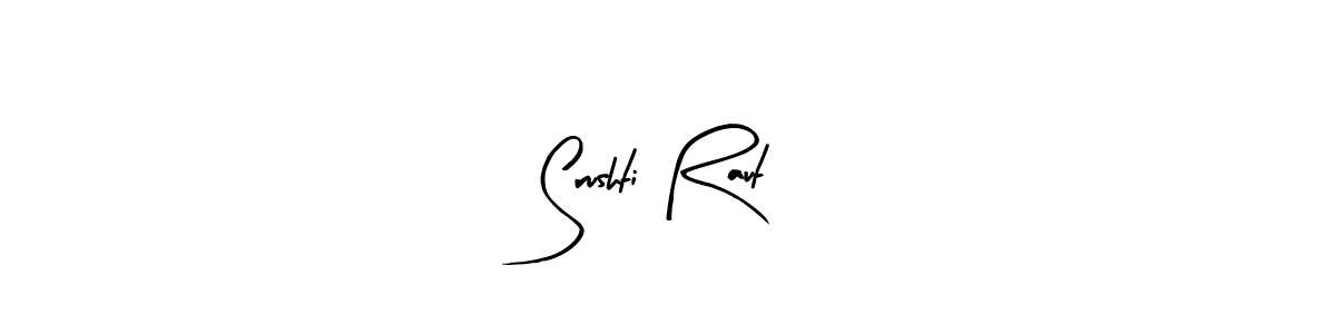 Use a signature maker to create a handwritten signature online. With this signature software, you can design (Arty Signature) your own signature for name Srushti Raut. Srushti Raut signature style 8 images and pictures png
