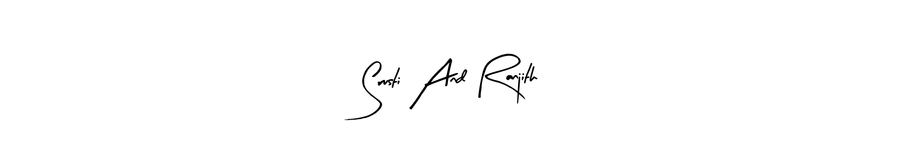 Here are the top 10 professional signature styles for the name Srusti And Ranjith. These are the best autograph styles you can use for your name. Srusti And Ranjith signature style 8 images and pictures png