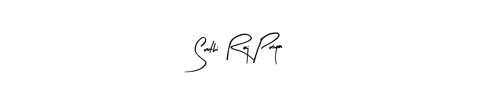 Design your own signature with our free online signature maker. With this signature software, you can create a handwritten (Arty Signature) signature for name Sruthi Raj Priya. Sruthi Raj Priya signature style 8 images and pictures png